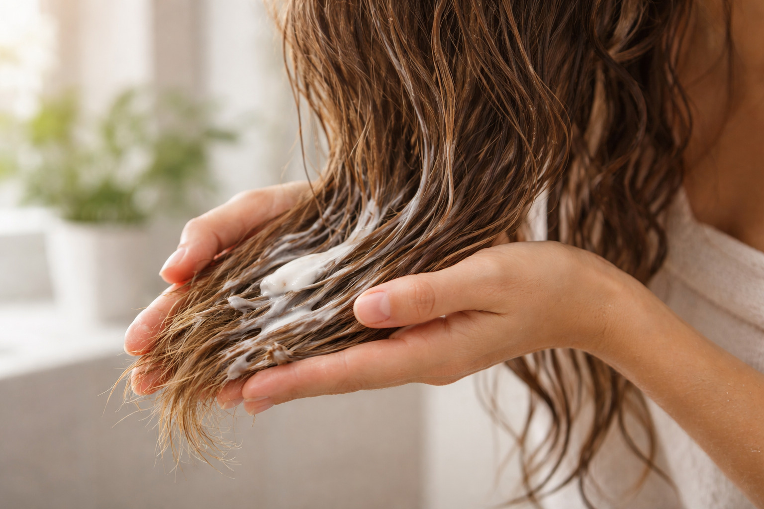 Suché vlasy a hydratace – omezení mytí vlasů a použití kondicionéru pro zdravější a jemnější strukturu vlasů